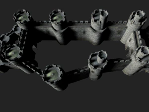 medieval castle 3D Model