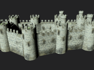 medieval castle 3D मॉडल