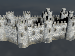 medieval castle 3D मॉडल