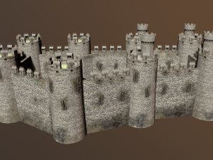 medieval castle 3D मॉडल