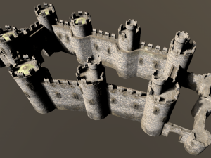 medieval castle 3D मॉडल