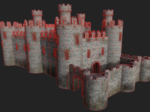 medieval castle 3D मॉडल