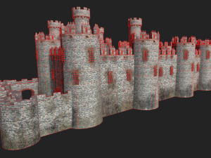 medieval castle 3D मॉडल