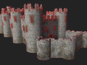medieval castle 3D मॉडल
