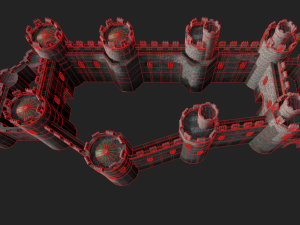 medieval castle 3D मॉडल