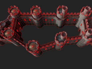 medieval castle 3D Model