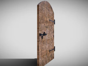 medieval arched door 3D Model