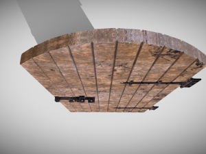 medieval arched door Modèle 3D