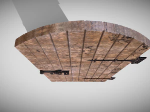 medieval arched door 3D Model