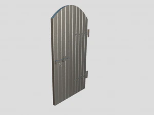medieval arched door 3D Model