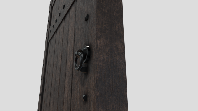 medieval door Modèle 3D .c4d .max .obj .3ds .fbx .stl .blend 