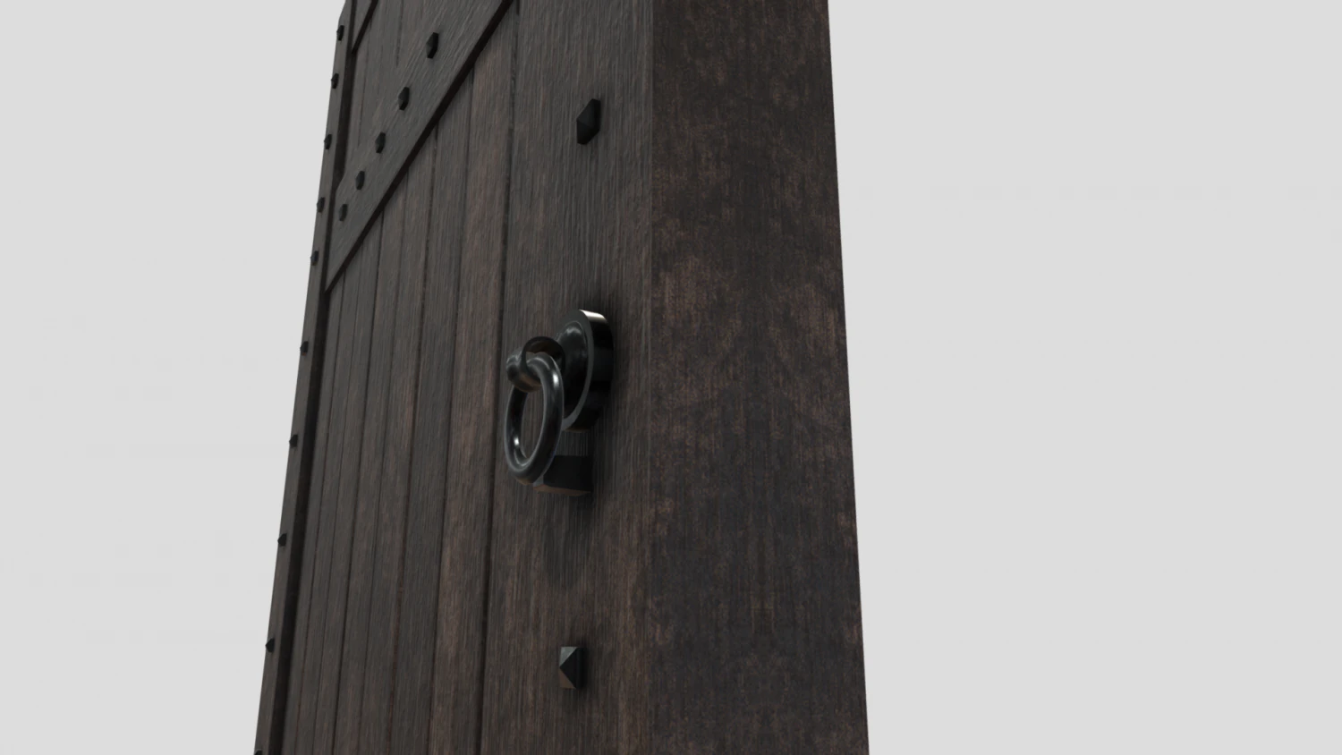 medieval door 3D Model .c4d .max .obj .3ds .fbx .stl .blend 