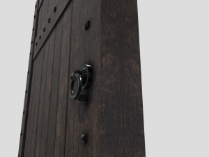 medieval door 3D 모델