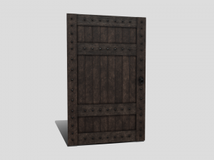 medieval door Modèle 3D