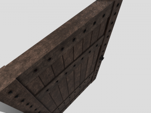 medieval door Modèle 3D