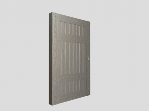 medieval door Modèle 3D
