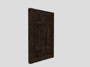 medieval door Modèle 3D