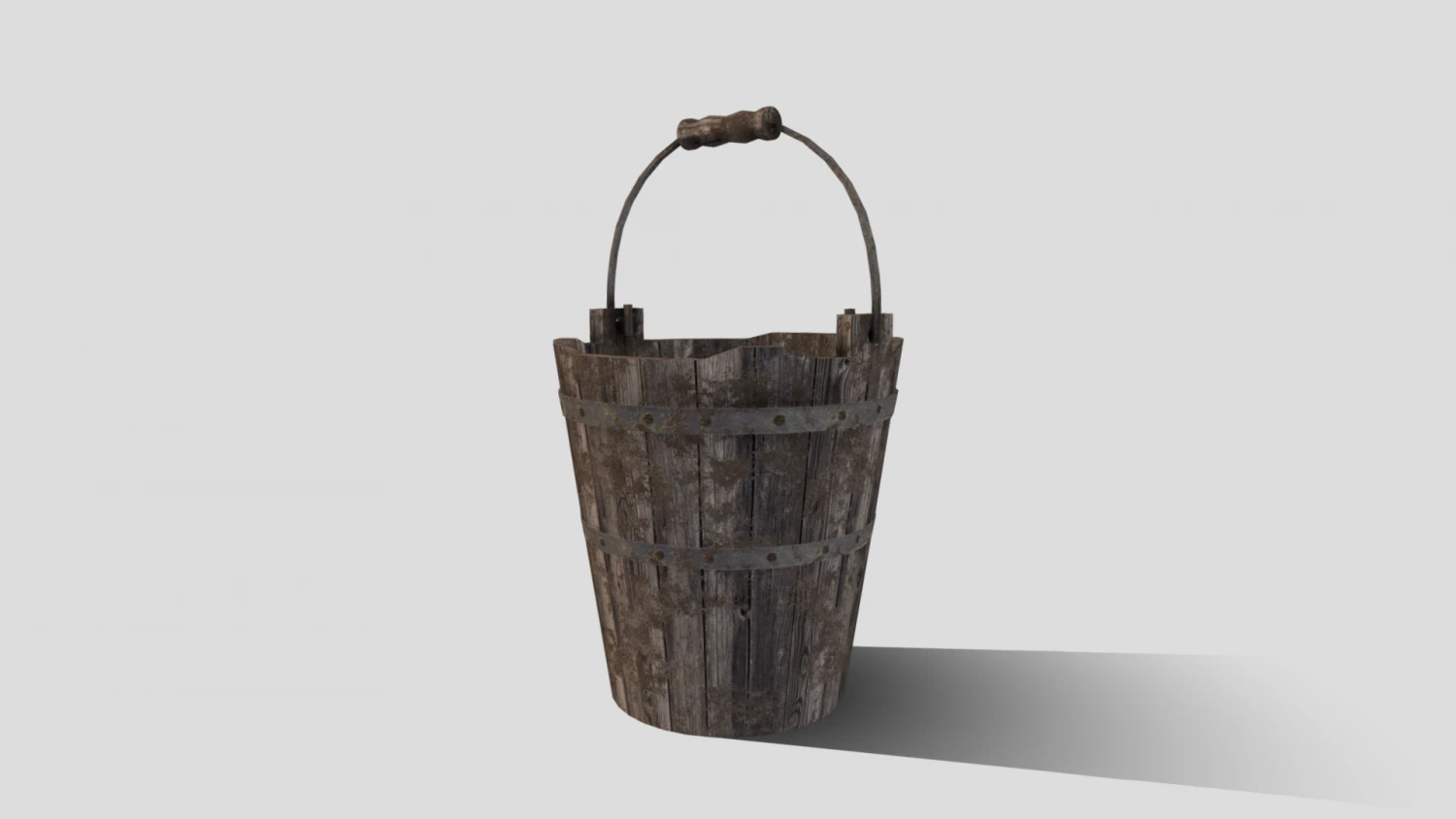 medieval bucket prop 3D Model .c4d .max .obj .3ds .fbx .stl .blend 