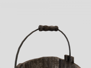 medieval bucket prop 3D 模型