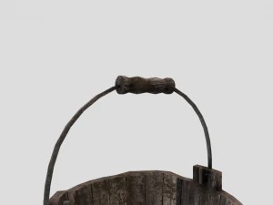 medieval bucket prop 3D Model