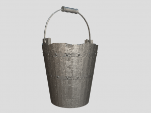 medieval bucket prop 3D 模型