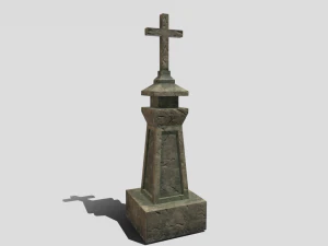 medieval grave marker 3D Model