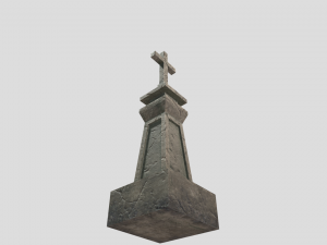 medieval grave marker 3D मॉडल