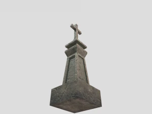 medieval grave marker 3D Model