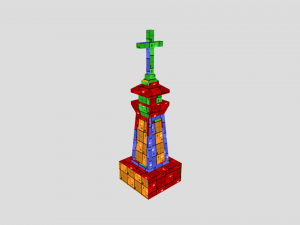 medieval grave marker 3D मॉडल