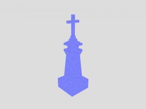 medieval grave marker 3D मॉडल