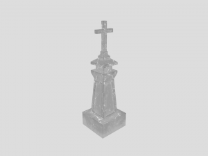 medieval grave marker 3D मॉडल