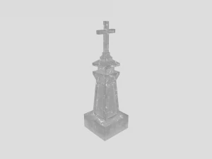 medieval grave marker 3D Model
