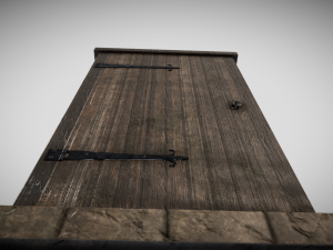 medieval door 3D मॉडल
