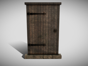 medieval door 3D मॉडल