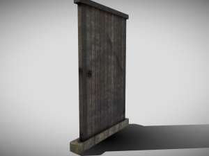 medieval door 3D मॉडल