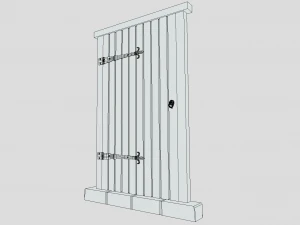 medieval door 3D Model