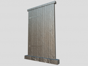 medieval door 3D मॉडल