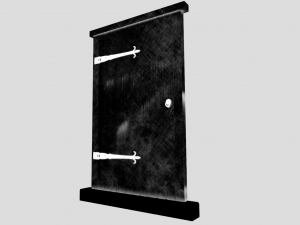 medieval door 3D मॉडल