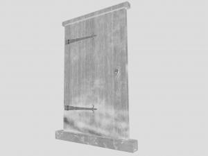 medieval door 3D मॉडल