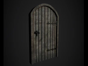 medieval arched door 3D Model