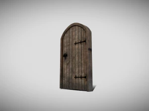 medieval arched door 3D Model