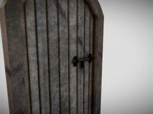 medieval arched door 3D Model