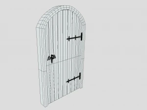medieval arched door 3D Model