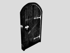medieval arched door 3D Model