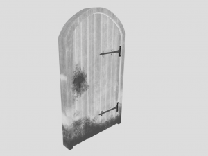 medieval arched door 3D Model