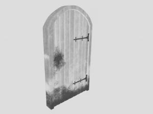 medieval arched door 3D Model