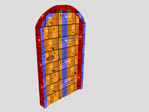 medieval arched door 3D Model