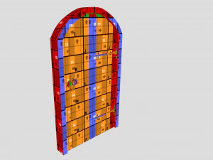 medieval arched door 3D Model