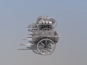 medieval cart pack 3D 모델