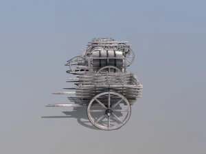 medieval cart pack 3D Model